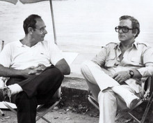 Blame It On Rio 1983 director Stanley Donen & Michael Caine on set 8x10 photo