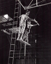 Story of Three Loves 1953 Kirk Douglas & Pier Angeli holding trapeze 8x10 photo