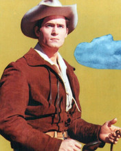 Clint Walker as Cheyenne on horseback 8x10 inch photo