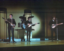 The Beatles 1965 performing together on stage from TV show 8x10 inch photo