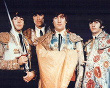 The Beatles 1965 pose in Spanish matador outfits Paul holding sword 8x10 photo