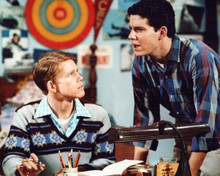 Happy Days Ron Howard & Anson Williams at Richie's desk 8x10 inch photo