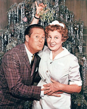 Hazel 1961 sitcom Shirley Booth & Don DeFore pose by Christmas tree 8x10 photo