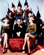 Robin And The 7 Hoods 1964 Frank Sinatra poses with Robin Hood Girls 8x10 photo