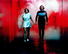 Logan's Run 1976 Jenny Agutter Michael York walk along corridor 8x10 photo