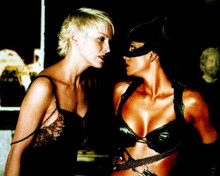 Catwoman 2004 Sharon Stone faces off against Halle Berry 8x10 inch photo