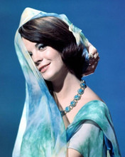 Natalie Wood 1960's studio portrait in matching green dress & scarf 8x10 photo