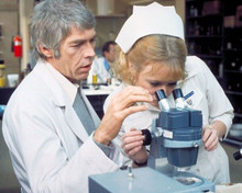 The Carey Treatment James Coburn shows Sky Aubrey microscope find 8x10 photo