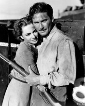 Dodge City 1939 western Olivia De Havilland & Errol Flynn 8x10 inch photo