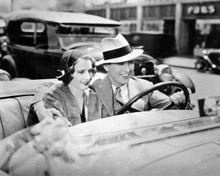 Night Nurse 1931 Ben Lyon with arm around Barbara Stanwyck in car 8x10 photo