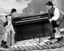 Laurel and Hardy Stan & Ollie movie piano over a mountain Swiss Miss 8x10 photo