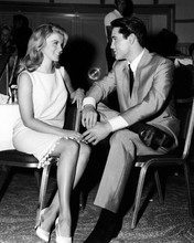 Elvis Presley holds hands with Ann-Margret on set Viva Las Vegas 8x10 photo