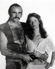 Zardoz 1974 Sean Connery macho pose holding gun Charlotte Rampling 8x10 photo
