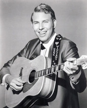 Hank Williams Jr. smiling holding guitar 1968 A Time To Sing 8x10 inch photo