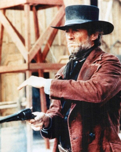 Clint Eastwood Preacher takes aim with Remington 1858 Pale Rider 8x10 ...