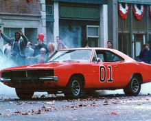 Dukes of Hazzard Dodge Charger The General Lee in Covington GA 8x10 inch photo