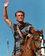 Kirk Douglas as gladiator slave leader Sparatcus on horseback 8x10 inch photo