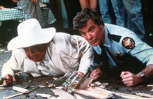 Dukes of Hazzard Sorrell Booke & James Best take cover 8x10 inch photo