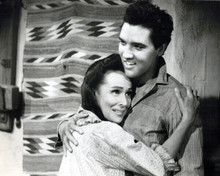 Flaming Star 1960 Dolores Del Rio hugs Elvis Presley 8x10 inch photo