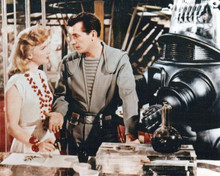 Forbidden Planet Anne Francis Leslie Nielsen Robby The Robot 8x10 inch photo