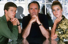 Henry Fonda 1960's with Peter & Jane Fonda portrait 8x10 inch photo