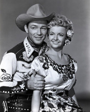 Roy Rogers & Dale Evans classic western pose 1950's 8x10 inch photo