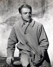 James Cagney 1940's classic Hollywood portrait in rain coat 8x10 inch photo