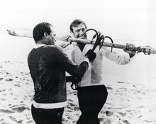 On Her Majesty's Secret Service George Lazenby fight scene on beach 8x10 photo