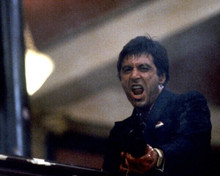 Al Pacino opening fire with machine gun in frenzy Scarface 8x10 inch real photo