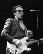 Elvis Costello 1970's era performing on stage 8x10 inch photo