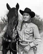 Allan "Rocky" Lane and his stallion Black Jack 8x10 inch photo