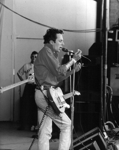 The Clash Mick Jones on stage 1970's era 8x10 inch photo - The Movie Store