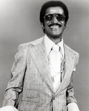 Sammy Davis Jnr classic 1970's smiling pose wearing dark glasses 8x10 inch photo