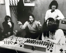 The Beatles Let it Be George Paul Ringo Yoko John in studio 8x10 inch photo