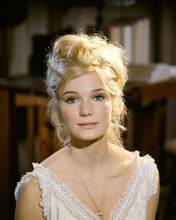 Yvette Mimieux beautiful 1960's portrait in white gown 8x10 inch real photo
