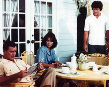 Dallas Ewing family breakfast Southfork J.R. Sue Ellen Bobby Lucy 8x10 photo