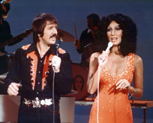 Sonny and Cher 1973 perform on Sonny & Cher Comedy Hour 8x10 inch photo