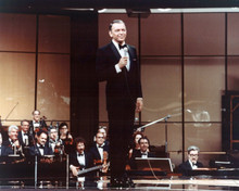 Frank Sinatra with his orchestra 1969 TV Special Sinatra 8x10 inch photo