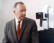 Walter Cronkite CBS News Correspondent at Campaign '68 broadcast 8x10 inch photo