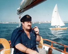 William Conrad 1974 Kelly's Song Cannon episode piloting boat 8x10 inch photo