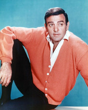 Mike Connors in casual attire cardigan 1967 Mannix TV series 8x10 inch photo