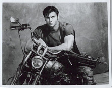 Dolph Lundgren vintage 8x10 inch photo The Punisher 1989 with motorcycle