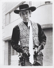 Lee Marvin aims two guns vintage 8x10 inch photo Cat Ballou