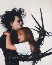 Edward Scissorhands vintage 8x10 inch photo Johnny Depp & Winona Ryder iconic