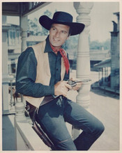 George Montgomery vintage 8x10 inch photo in classic western pose