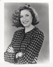 Mimi Rogers 1980's era smiling studio portrait vintage 8x10 inch photo