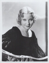 Una Merkel 1930's seated Hollywood publicity portrait vintage 8x10 inch photo