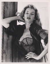 Eve Meyer publicity pose 1960's in basque pin-up style vintage 8x10 inch photo