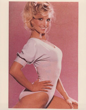 Heather Thomas 1980's vintage 8x10 inch photo posing in leotard Fall Guy star