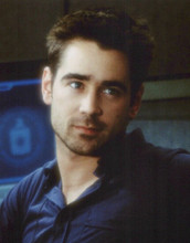 Colin Farrell vintage 8x10 inch photo 2000's era handsome in blue shirt